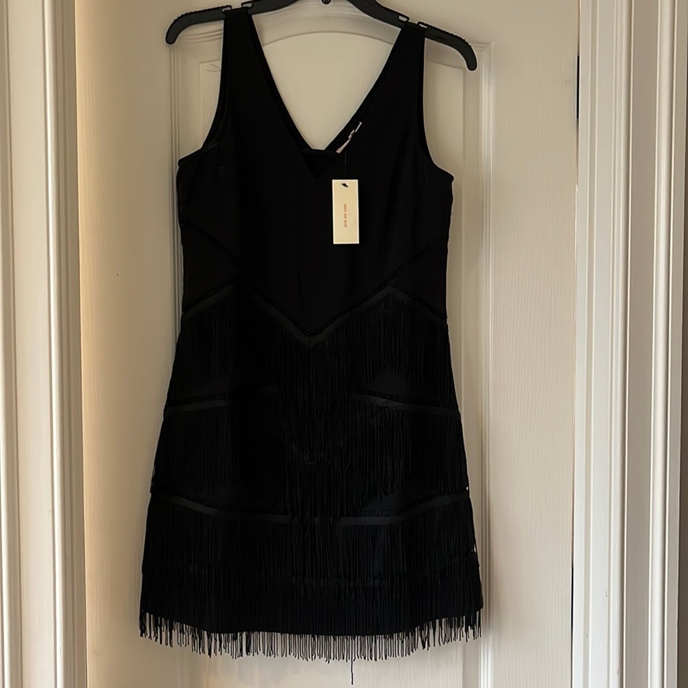 Skies are Blue Fringe Mini Dress